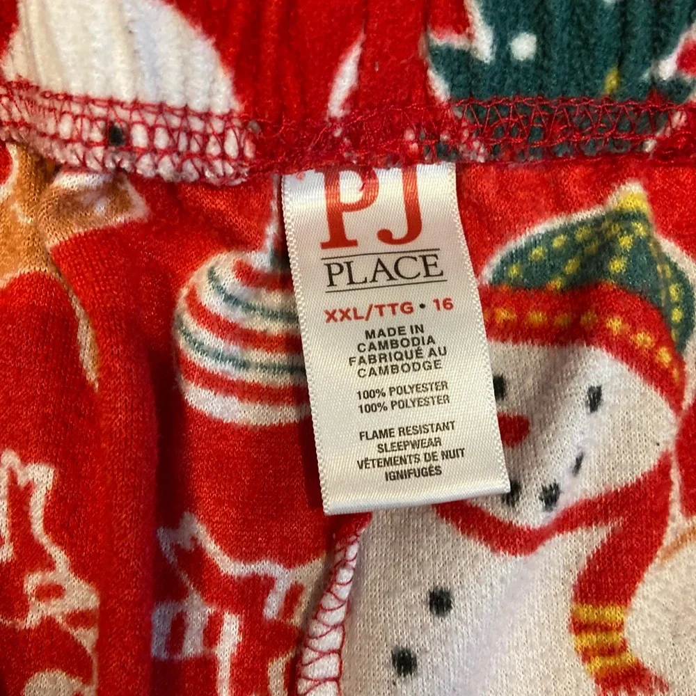 The Children's Place Red Festive Pajama Bottoms
